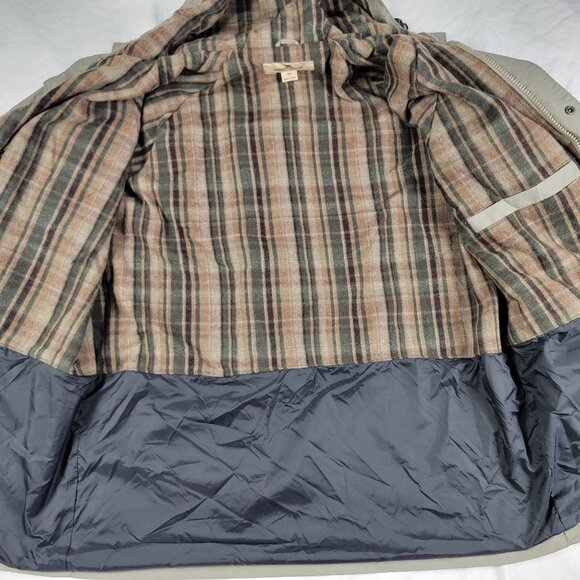 Woolrich Mens Large Gray Barn Field Jacket Full Zip Outdoors Casual Comfort - Picture 3 of 9